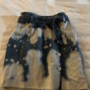 BDG Urban Outfitters bleach spot Jean skirt